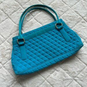 Vera Bradley | Vintage Turquoise Microfiber Trapeze Bag